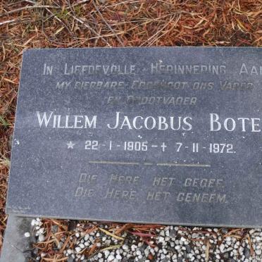 BOTES Willem Jacobus 1905-1972