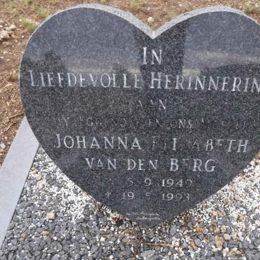 BERG Johanna Elizabeth, van den 1949-1993
