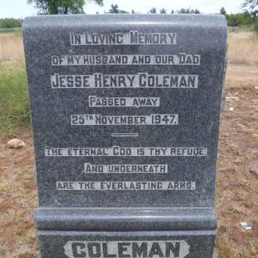 COLEMAN Jesse Henry -1947