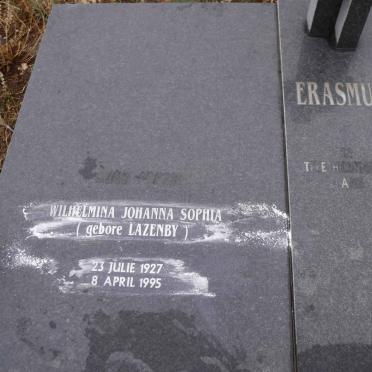 ERASMUS Jacob Abraham Stefanus 1919-2000 &amp; Wilhelmina Johanna Sophia LAZENBY 1927-1995 
