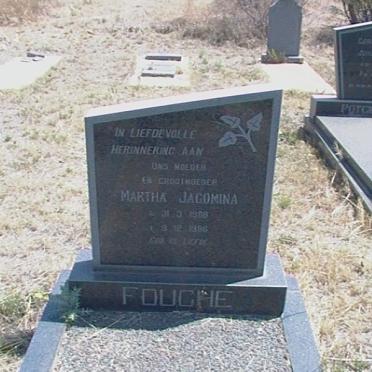 FOUCHE Martha Jacomina 1908-1986