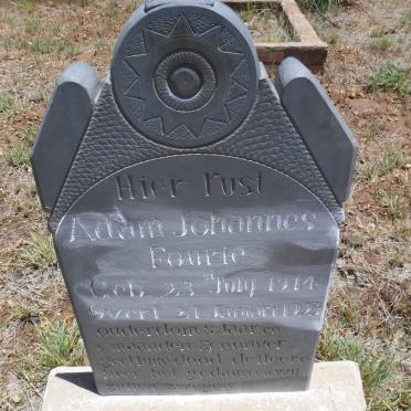 FOURIE Adam Johannes 1914-1923