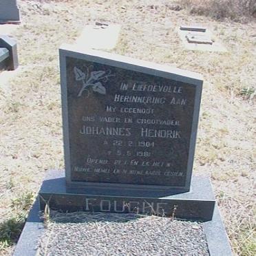 FOUCHE Johannes Hendrik 1904-1981