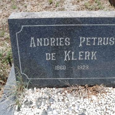 KLERK Andries Petrus, de 1860-1923