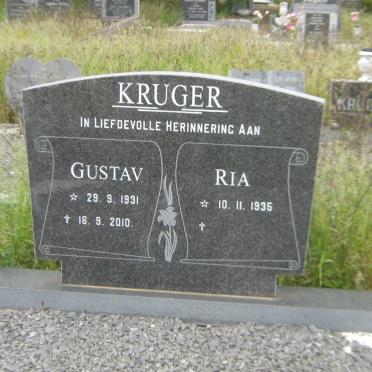 KRUGER Gustav 1931-2010 &amp; Ria 1935-