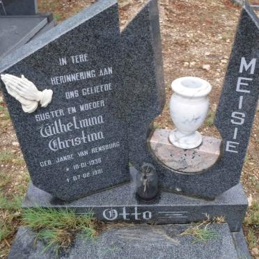 OTTO Wilhelmina Christina nee JANSE VAN RENSBURG 1936-1991