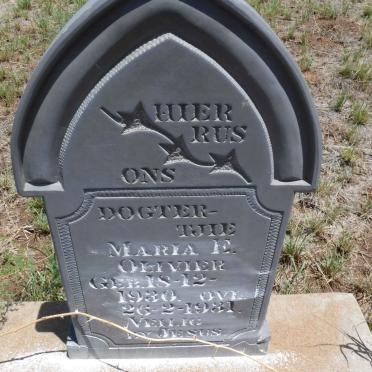 OLIVIER Maria E. 1930-1931