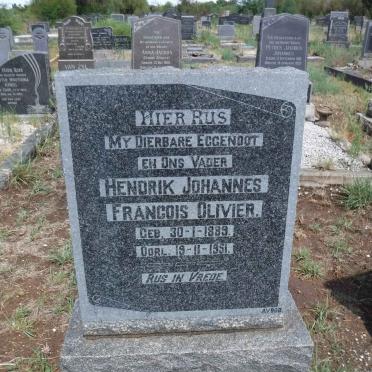 OLIVIER Hendrik Johannes Francois 1889-1951