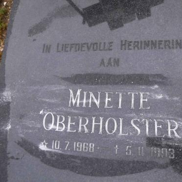 OBERHOLSTER David 1932-2003 &amp; Helena 1937- :: OBERHOLSTER  Minette 1968-1993