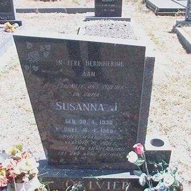 OLIVIER Albertus 1936- &amp; Susanna J. 1930-1986 :: ? Susanna Catherina 1957-198?