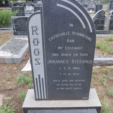 ROOS Johannes Stefanus 1884-1973