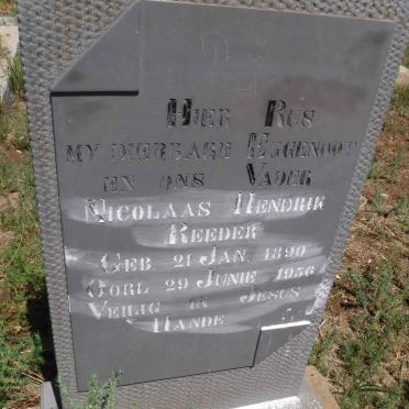REEDER Nicolaas Hendrik 1890-1956