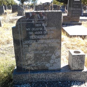 RENSBURG Hermanus G., Jansen van 1898-1956