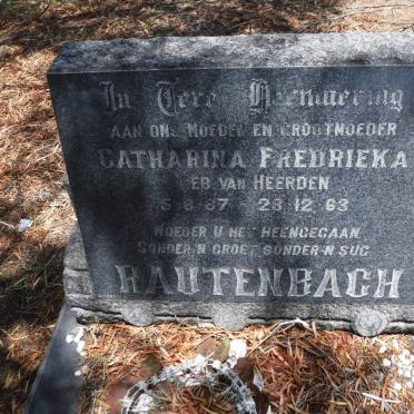 RAUTENBACH Catharina Fredrieka nee VAN HEERDEN 1887-1963