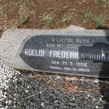 RUHLING Roelof Frederick 1906-1969 &amp; Margaret Susan VON MOLTKE 1910-1990