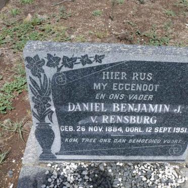 RENSBURG Daniel Benjamin, J.v. 1884-1951