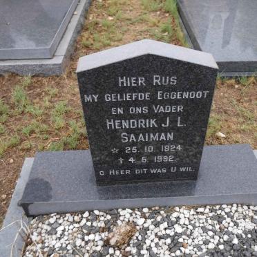 SAAIMAN Hendrik J.L. 1924-1992