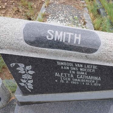 SMITH Jurgens 1898-1979 &amp; Aletta Catharina SMALBERGER 1903-1979
