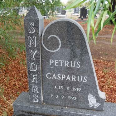 SNYDERS Petrus Casparus 1919-1993