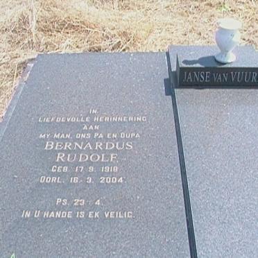 VUUREN Bernardus Rudolf, Janse van 1918-2004 &amp; Anna Glaudina 1921-2010