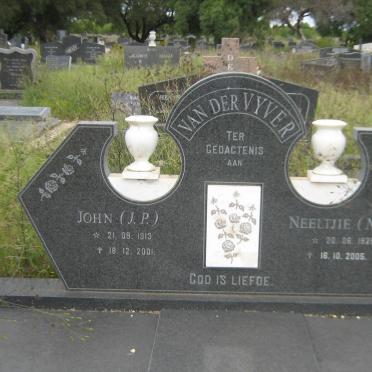 VYVER J.P., van der 1913-2001 &amp; N.M. 1925-2005