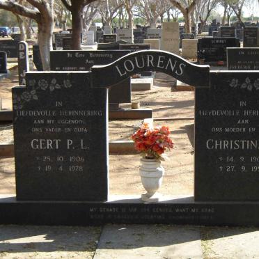 LOURENS Gert P L.