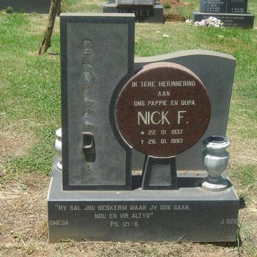 BREEDT Nick F. 1937-1993
