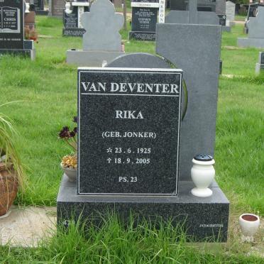 DEVENTER Rika, van nee Jonker 1925-2005