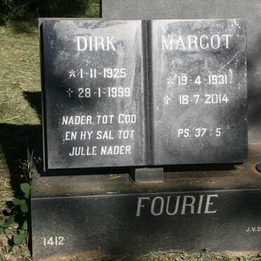 FOURIE Dirk 1925-1999 & Margot 1931-2014