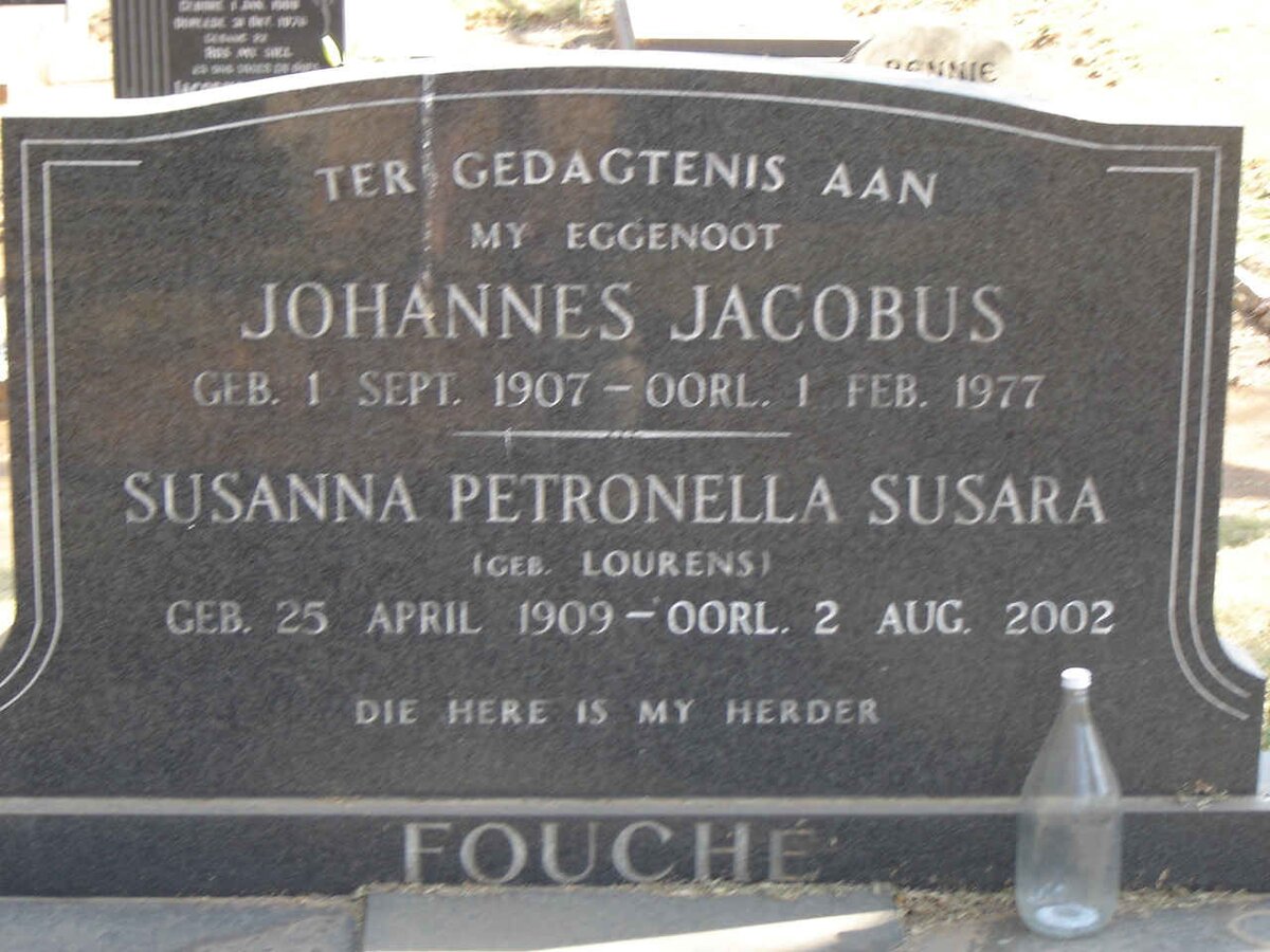 FOUCHE Johannes Jacobus.