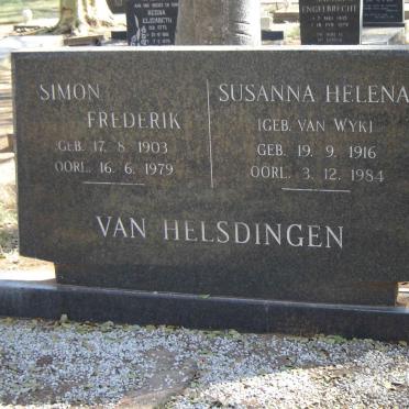 HELSINGDEN Simon Frederik VAN.