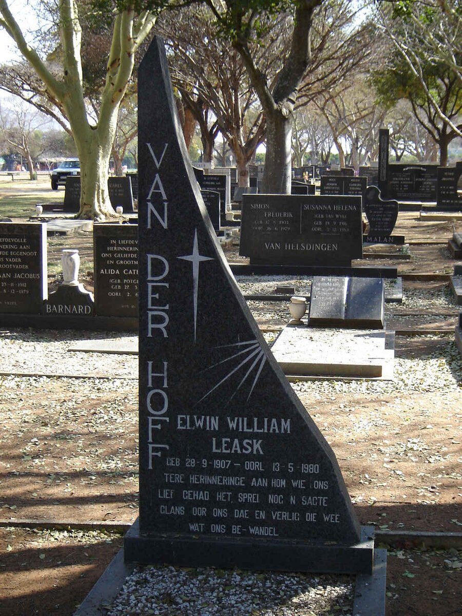 HOFF Elwin William Leask VAN DER.