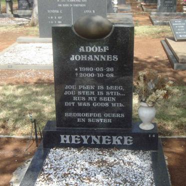 HEYNEKE Adolf Johannes.