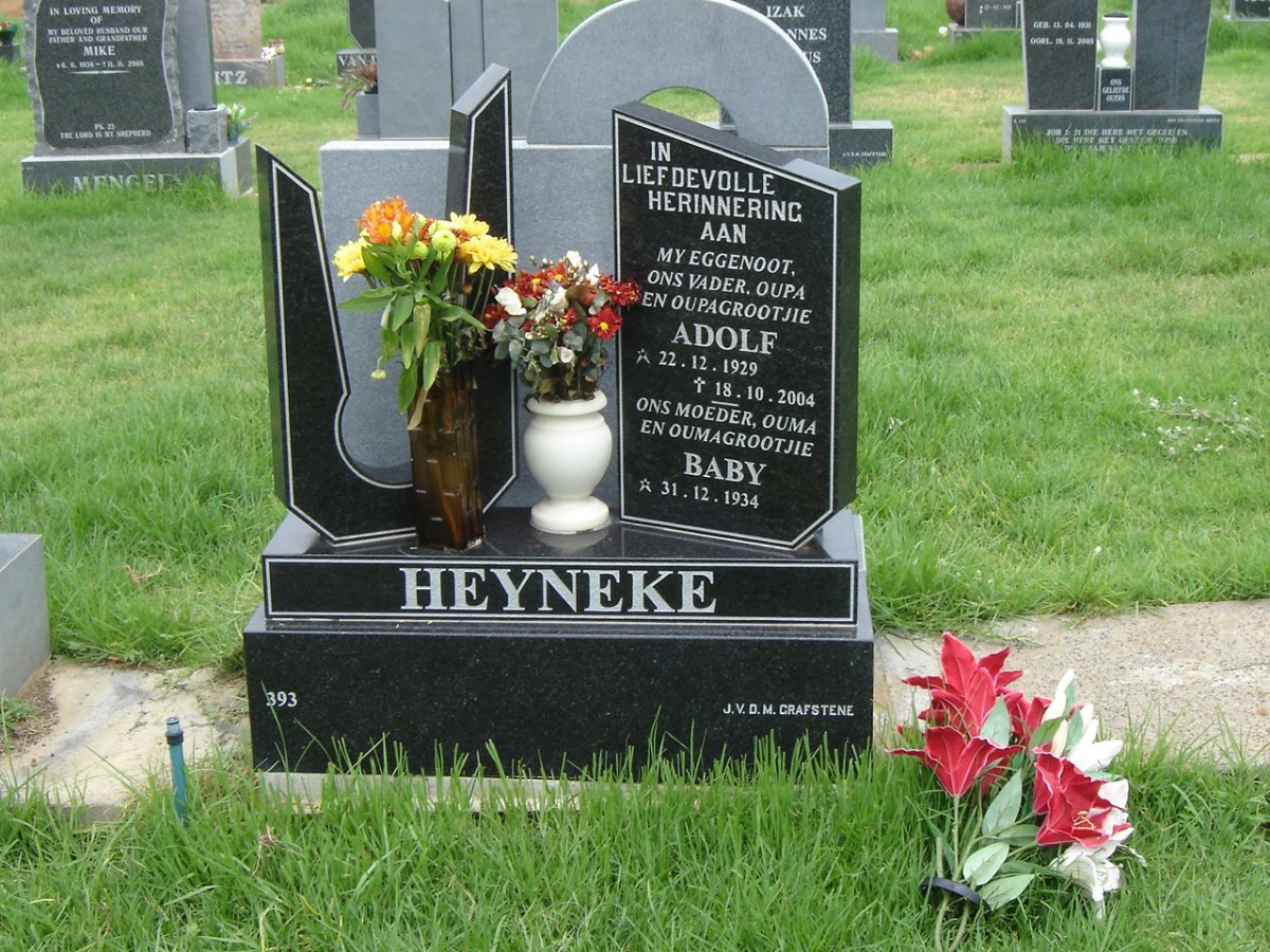 HEYNEKE Adolf 1929-2004 &amp; Baby 1934-