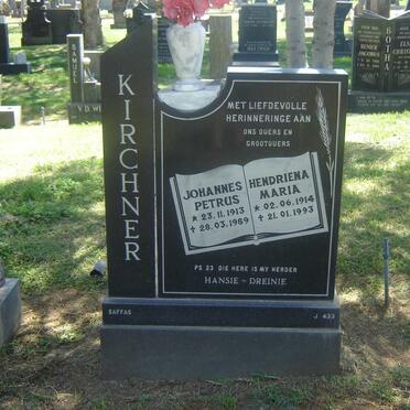 KIRCHNER Johannes Petrus 1913-1989 &amp; Hendriena Maria 1914-1993