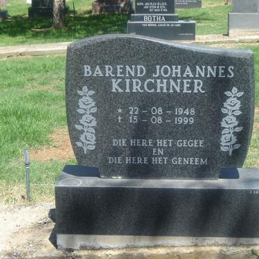 KIRCHNER Barend Johannes 1948-1999