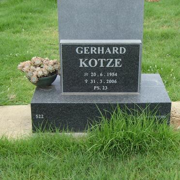 KOTZE Gerhard 1954-2006