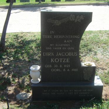 KOTZE Dirk Jacobus 1925-1985