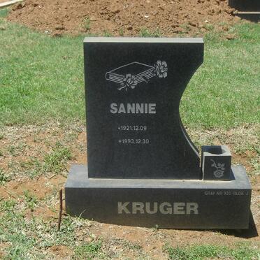 KRUGER Sannie 1921-1993