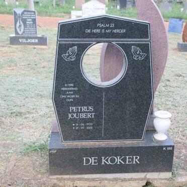 KOKER Petrus Joubert, de 1935-2002