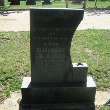 KLERK Anna Elizabeth, de 1928-1985