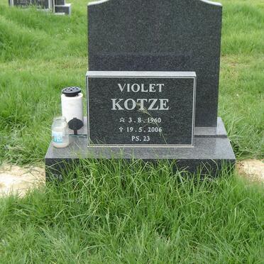KOTZE Violet 1960-2006