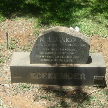 KOEKEMOER N.J.J. 1922-1992