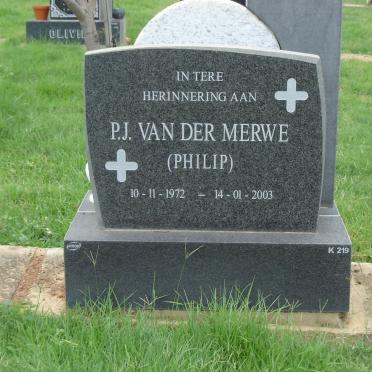 MERWE P.J., van der 1972-2003