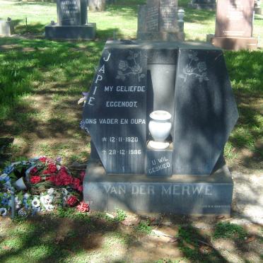 MERWE Japie, van der 1920-1986