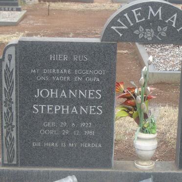 NIEMAN Johannes Stephanes 1922-1981