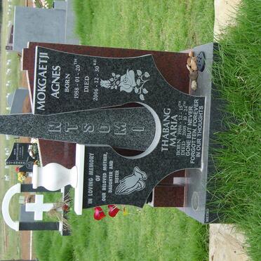 NTSOMI Thabang Maria 1986 2005 :: NTSOMI Mokgaetji Agnes 1958-2005