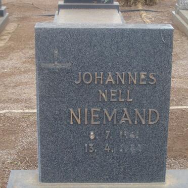 NIEMAND Johannes Nell 08.07.19??? – 13.04.19???