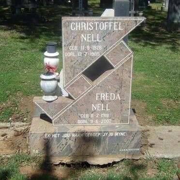 NELL Christoffel 1926-1985 &amp; Freda 1918-2002