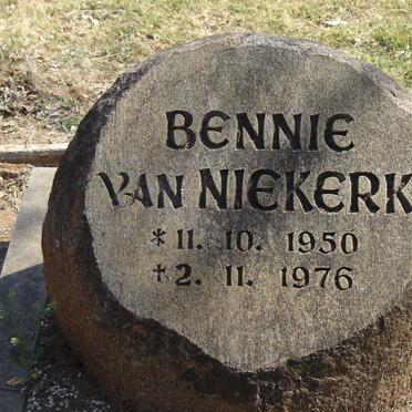 NIEKERK Bennie, van 1950-1976
